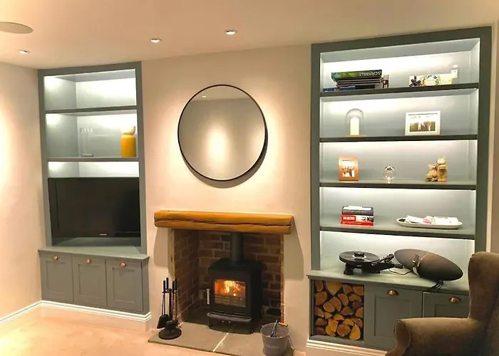 Modern Style House With Log Burner *